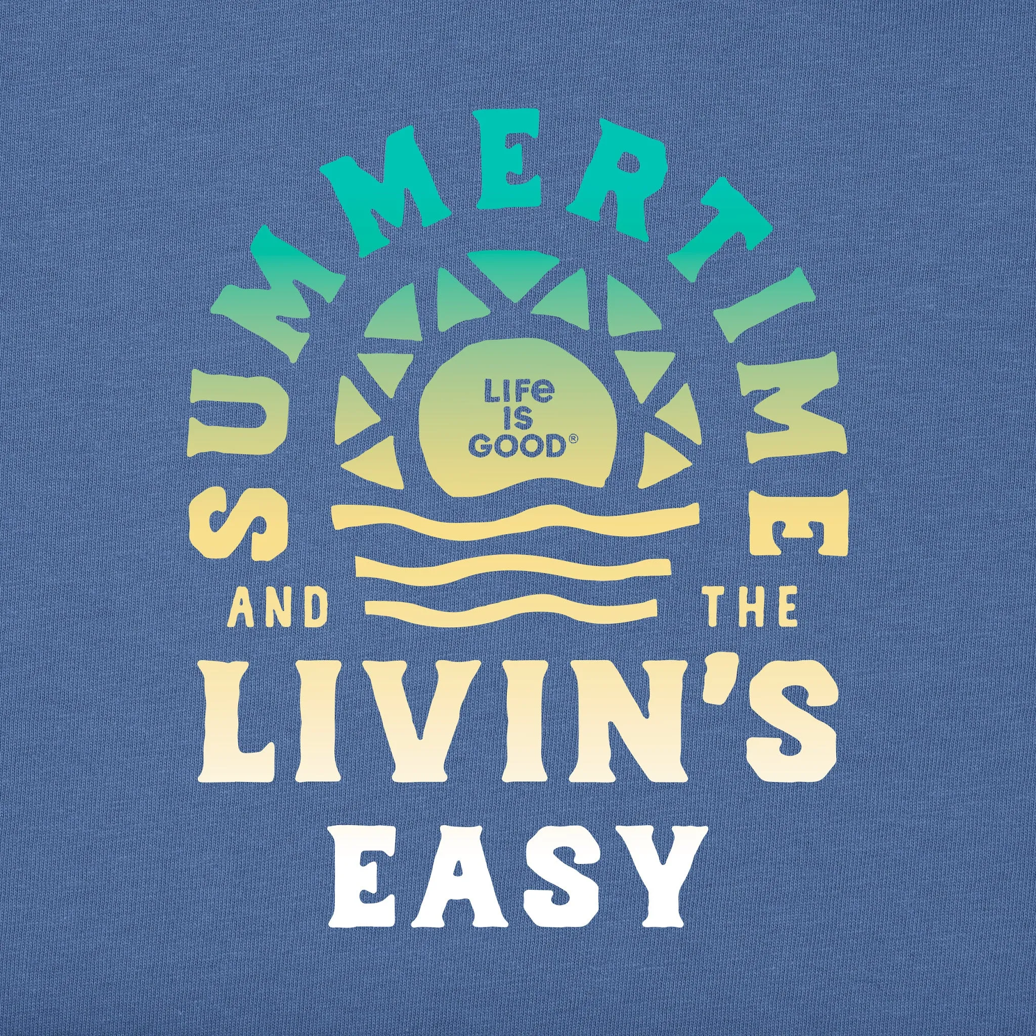 Men's Summertime & The Livin's Easy Short Sleeve Crusher-LITE Tee Life is Good