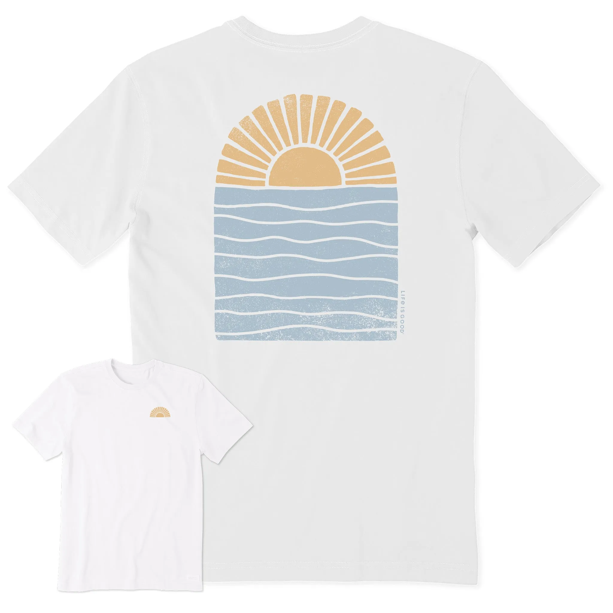 Men's Sun Over Water Short Sleeve Tee Life is Good