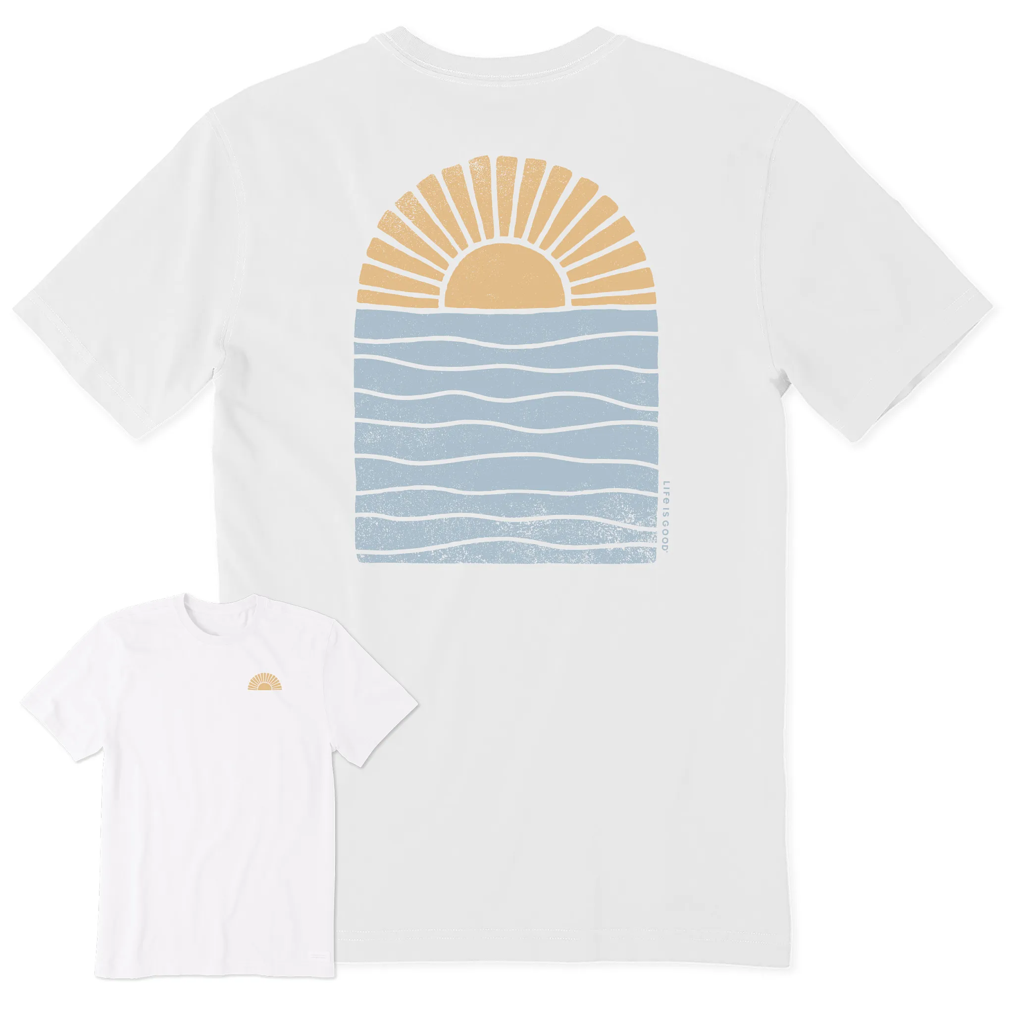 Men's Sun Over Water Short Sleeve Tee Life is Good