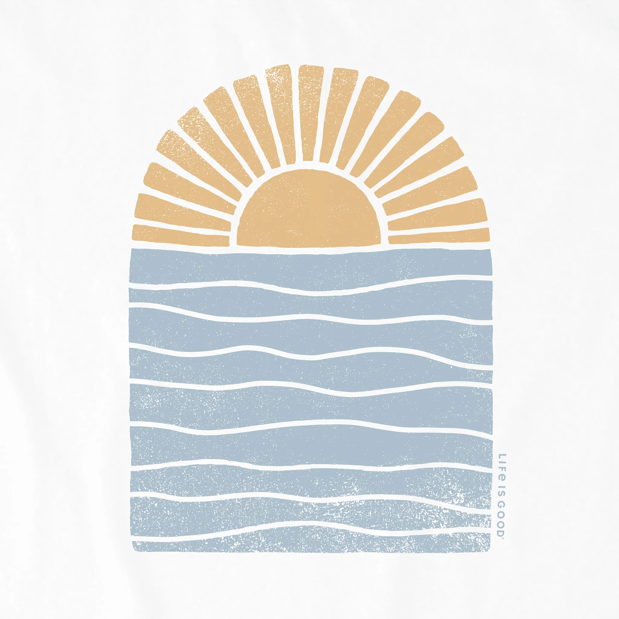 Men's Sun Over Water Short Sleeve Tee Life is Good