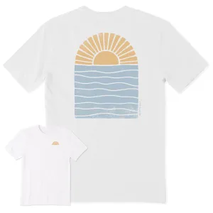 Men's Sun Over Water Short Sleeve Tee Life is Good