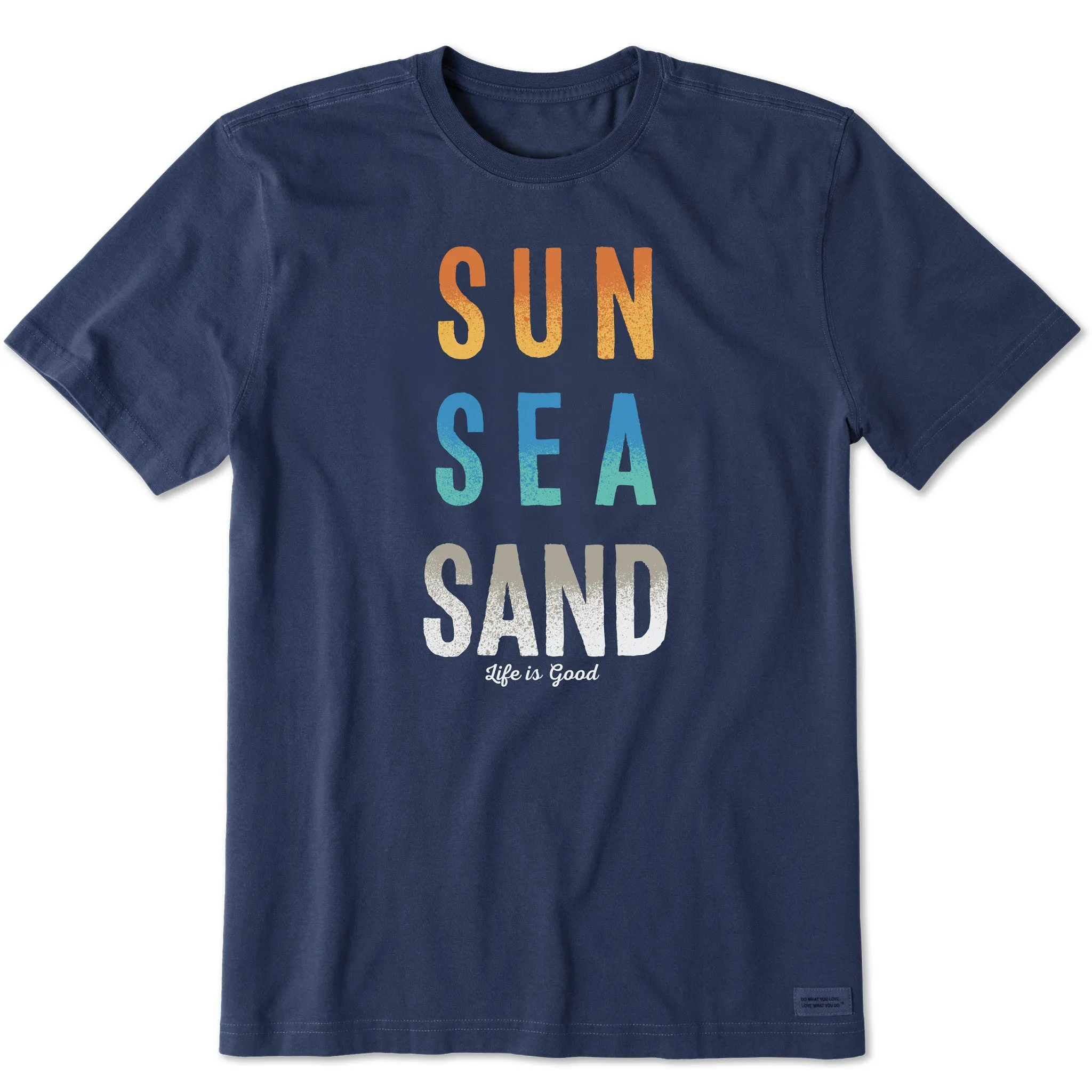 Men's Sun Sea Sand Short Sleeve Crusher Tee Life is Good