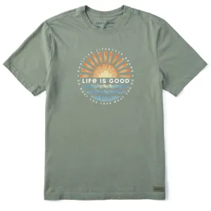 Men's Sunset Burst Short Sleeve Tee Life is Good