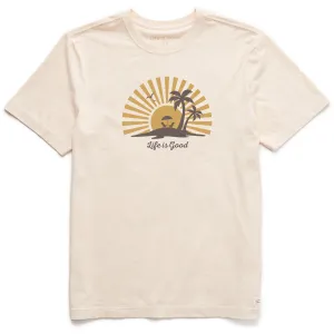 Men's Sunset Island Short Sleeve Crusher Tee Life is Good