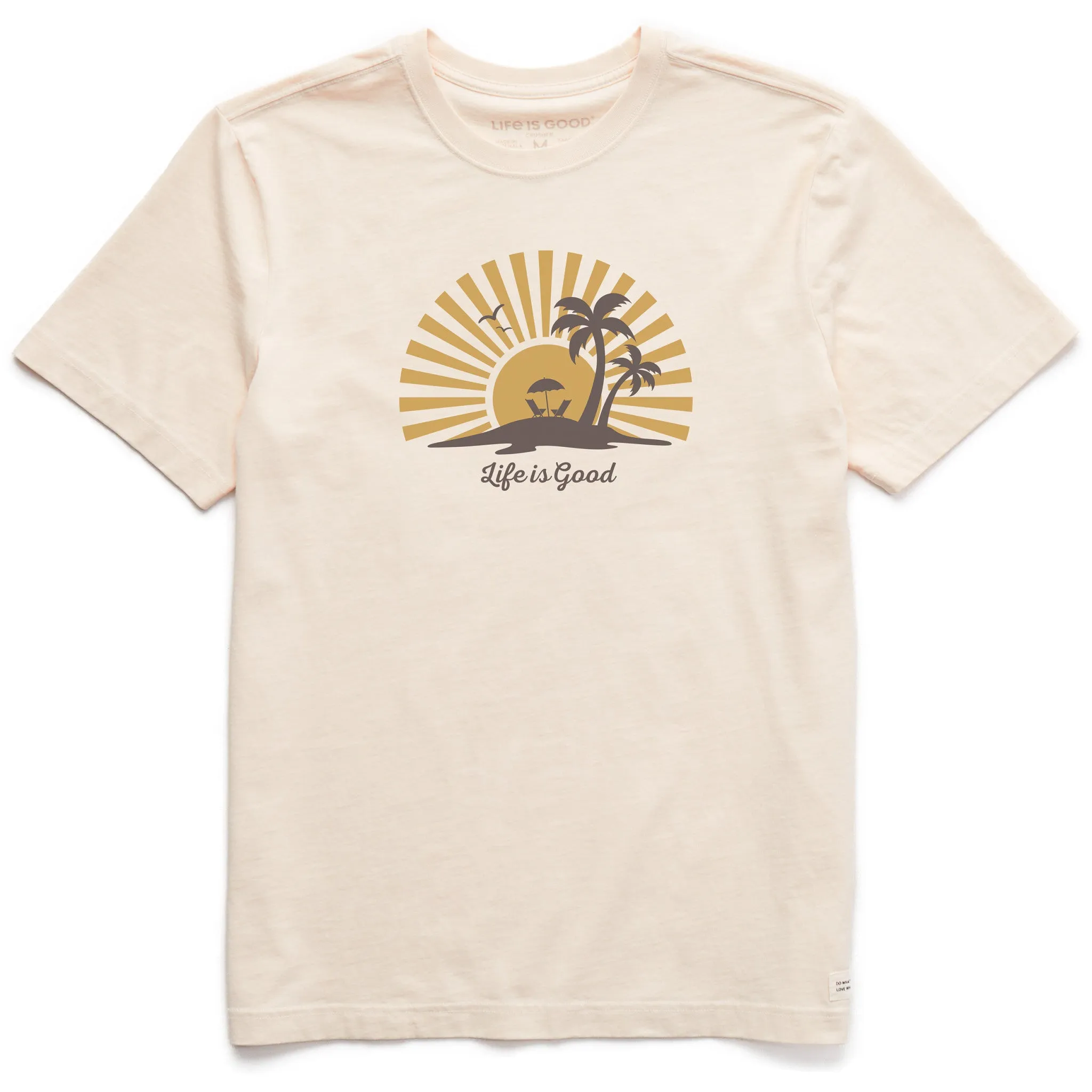 Men's Sunset Island Short Sleeve Crusher Tee Life is Good