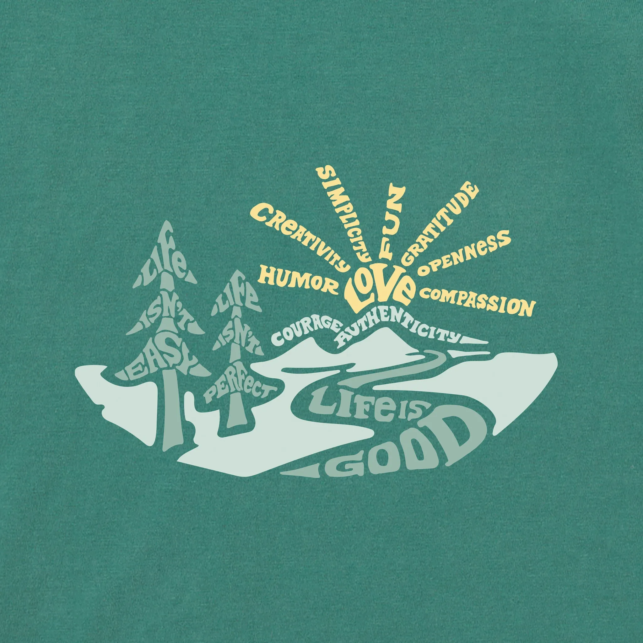 Men's Superpower Landscape Short Sleeve Tee Life is Good