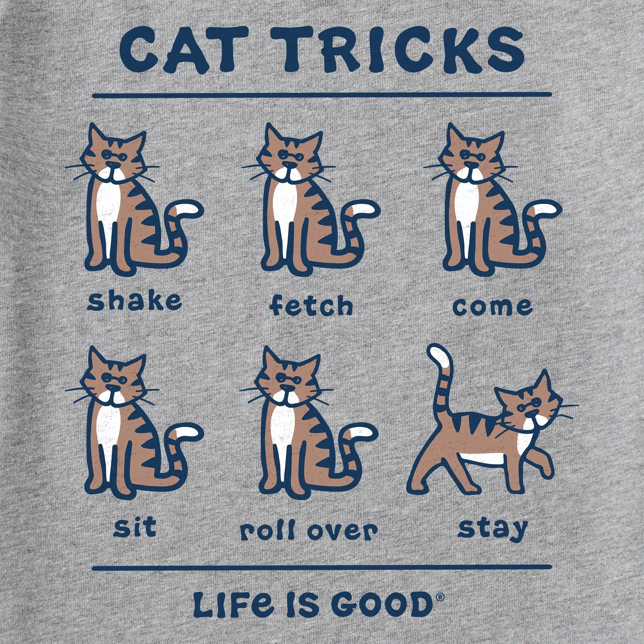 Men's Tabby Al Cat Tricks Short Sleeve Crusher Tee Life is Good