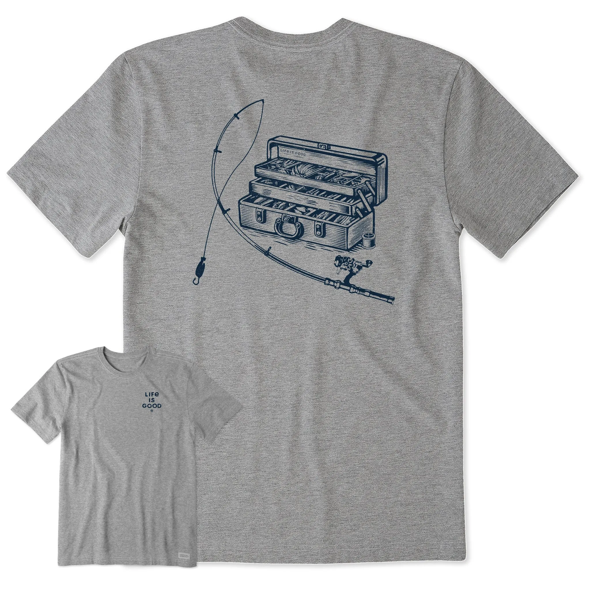 Men's Tackle Box Short Sleeve Tee Life is Good
