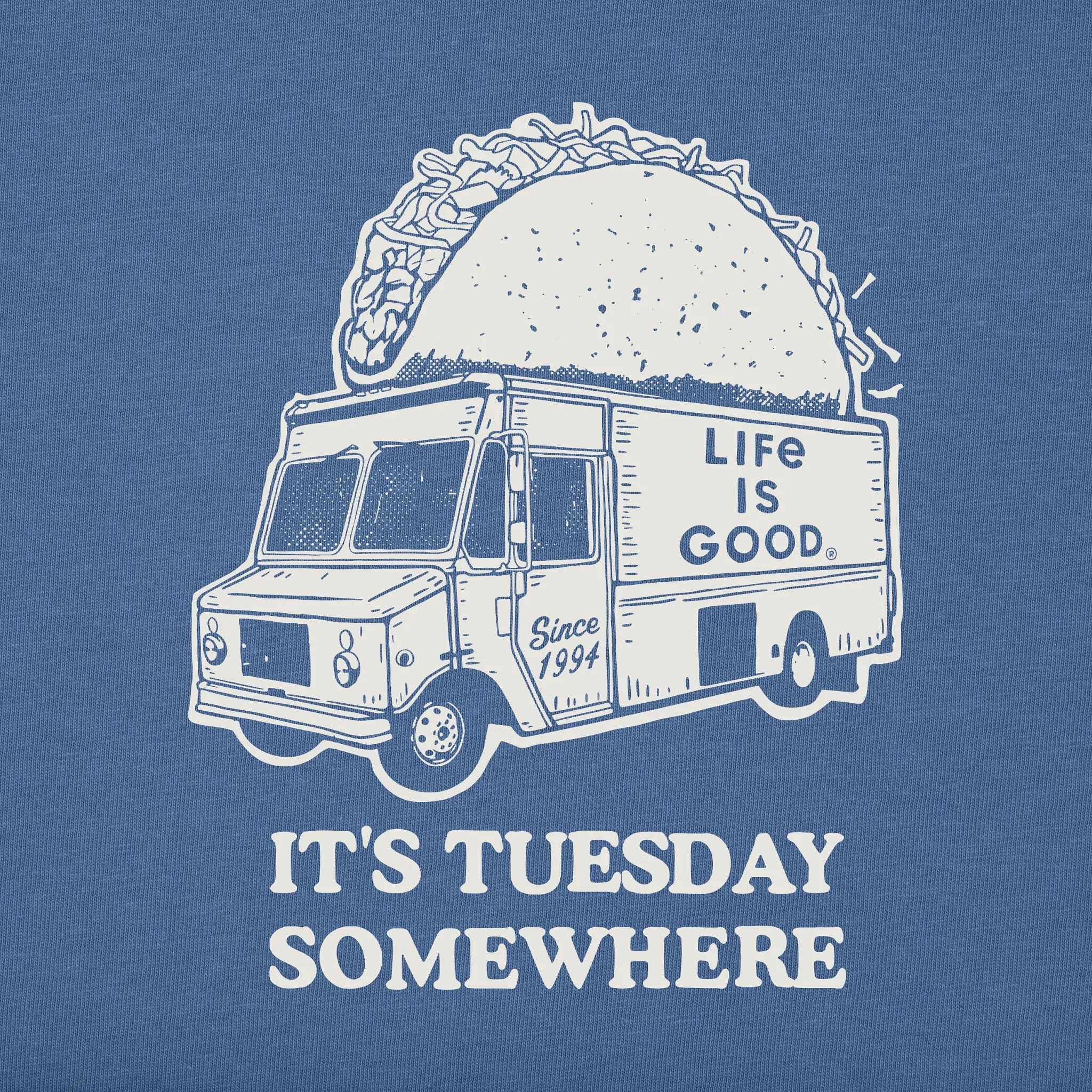 Men's Taco Tuesday Truck Short Sleeve Tee Life is Good