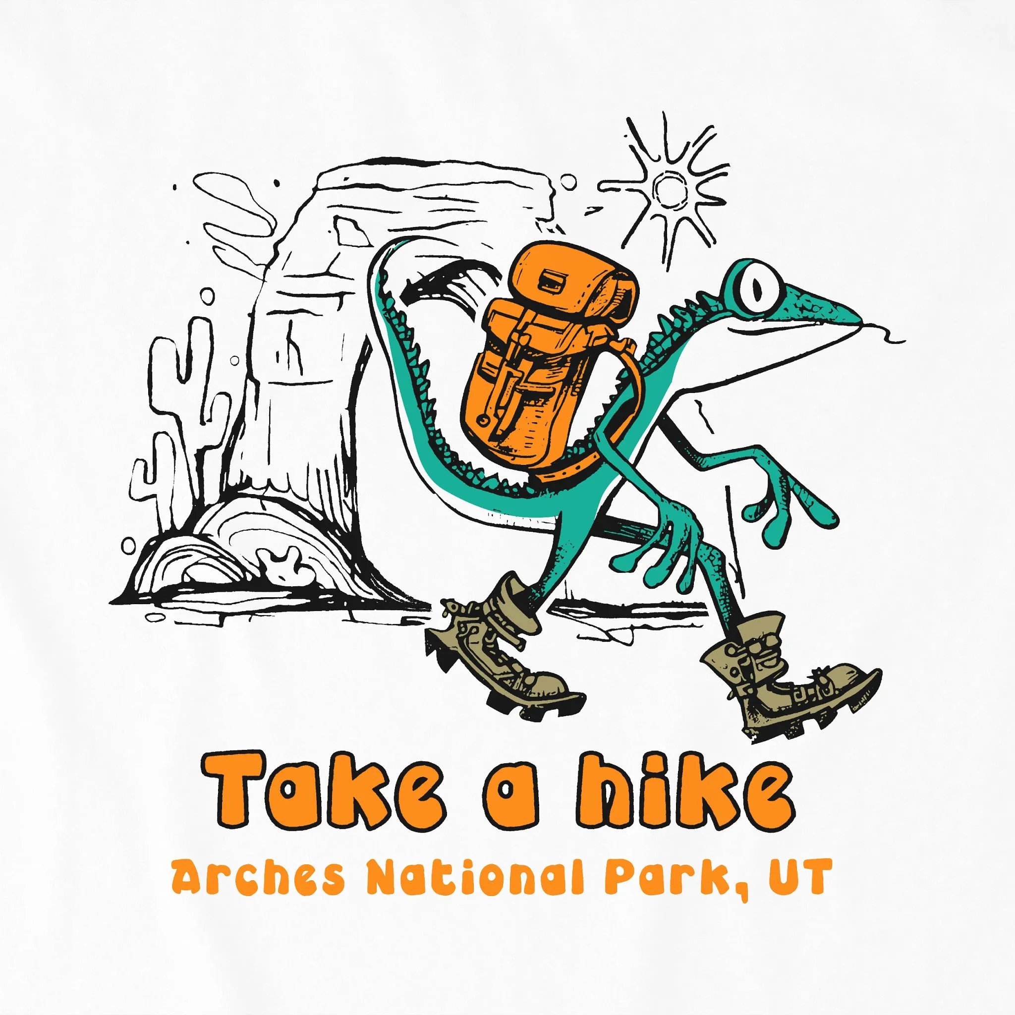 Men's Take a Hike Arches Short Sleeve Tee Life is Good