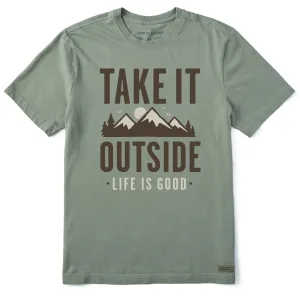 Men's Take It Outside Mountainscape Short Sleeve Crusher Tee Life is Good