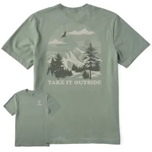 Men's Take it Outside Scenic Sunset Short Sleeve Crusher Tee Life is Good