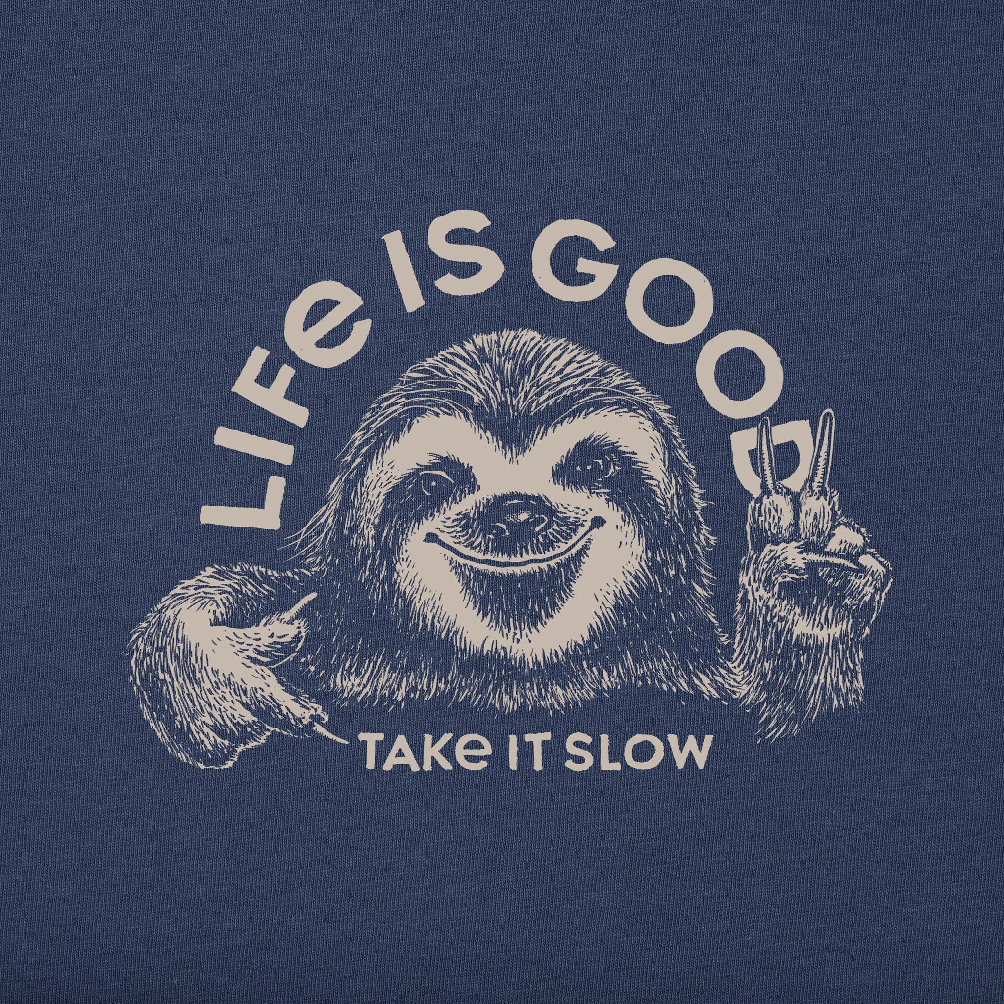 Men's Take it Sloth Short Sleeve Crusher Tee Life is Good