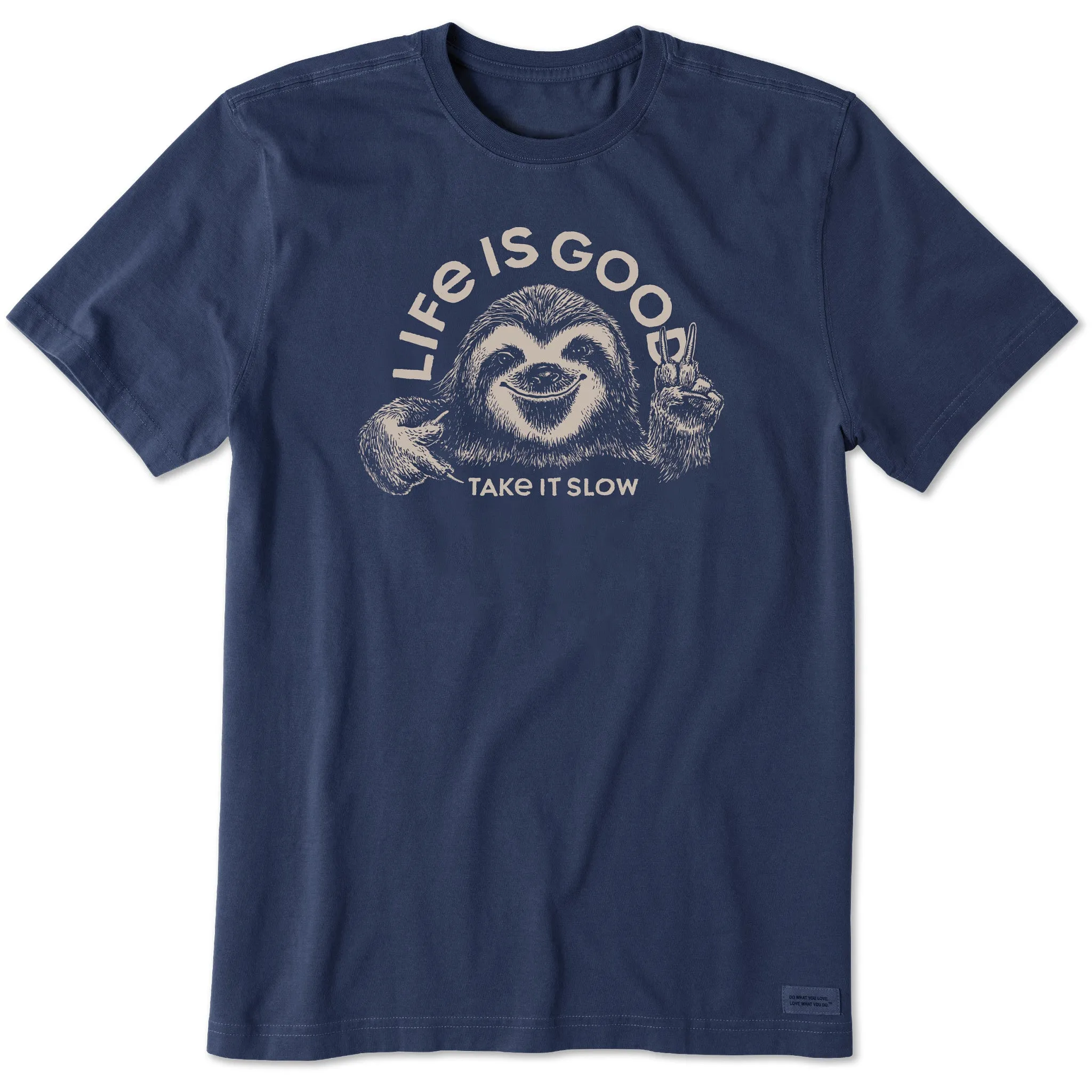 Men's Take it Sloth Short Sleeve Crusher Tee Life is Good