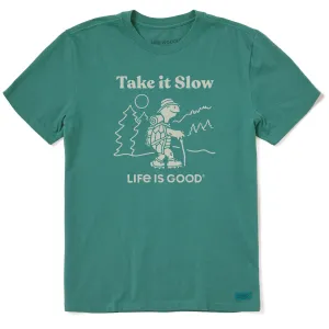 Men's Take it Slow Turtle Hike Short Sleeve Crusher Tee Life is Good