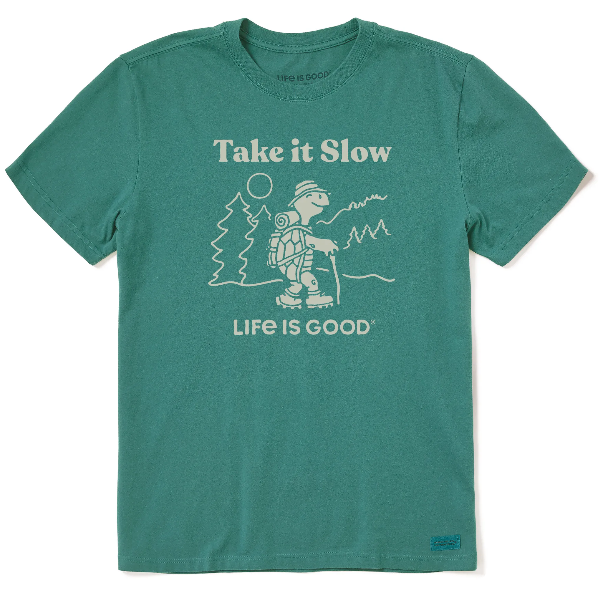 Men's Take it Slow Turtle Hike Short Sleeve Crusher Tee Life is Good
