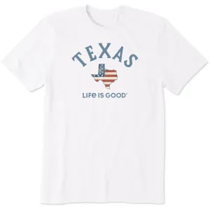 Men's Texas Arched Flag Short Sleeve Crusher Tee Life is Good