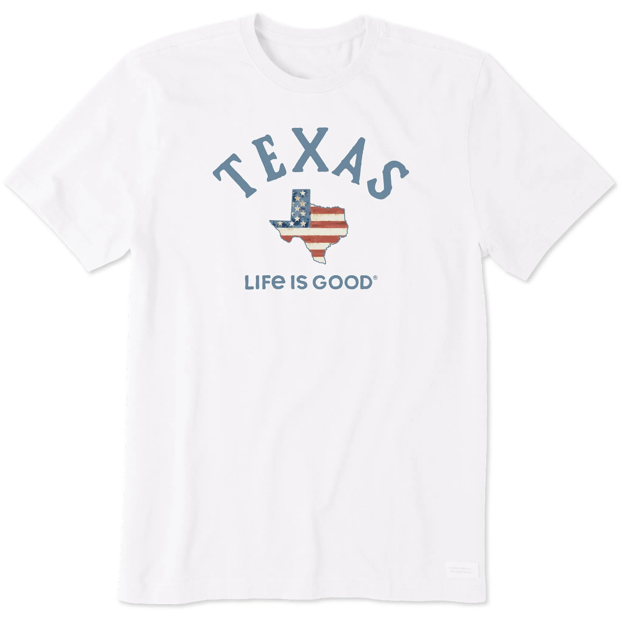 Men's Texas Arched Flag Short Sleeve Crusher Tee Life is Good