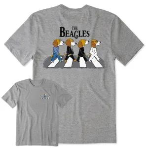 Men's The Beagles Short Sleeve Crusher Tee Life is Good