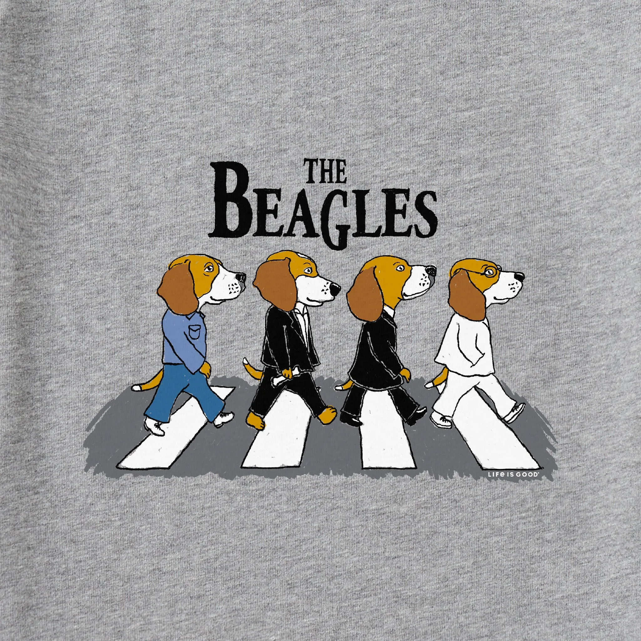 Men's The Beagles Short Sleeve Crusher Tee Life is Good