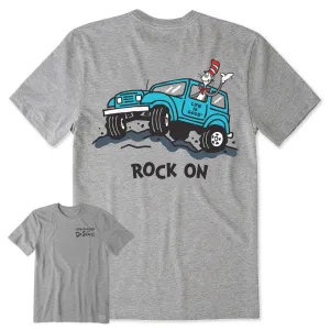 Men's The Cat Rock On 4x4 Short Sleeve Crusher Tee Life is Good