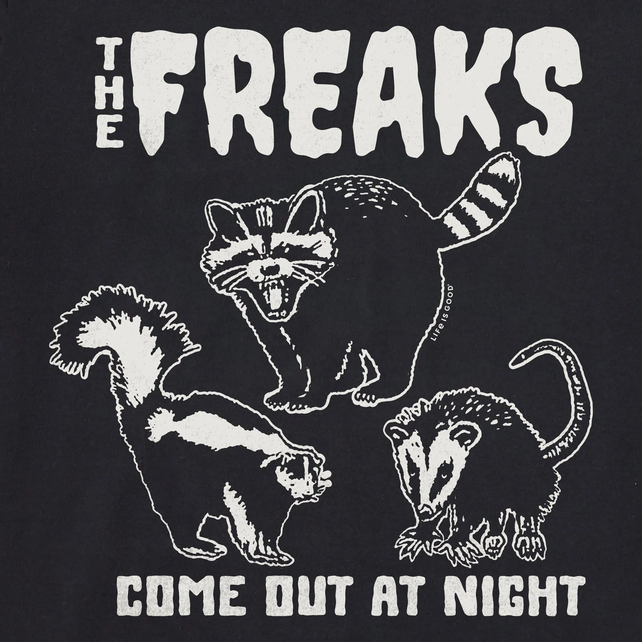 Men's The Freaks Come Out at Night Short Sleeve Tee Life is Good