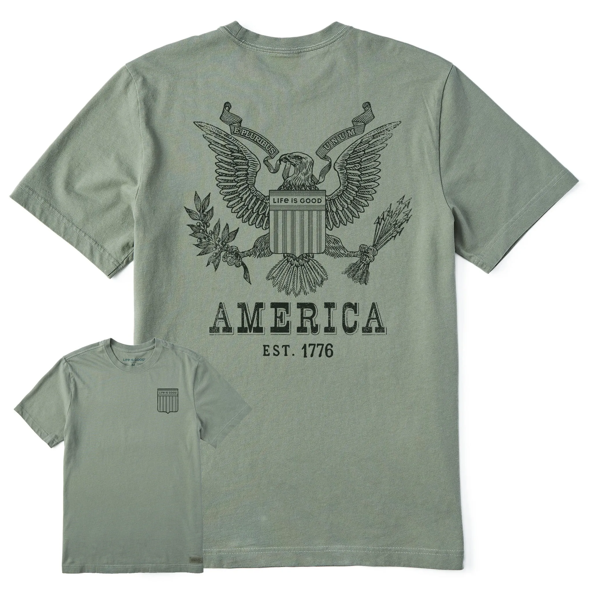 Men's The Great Seal of the United States Short Sleeve Tee Life is Good