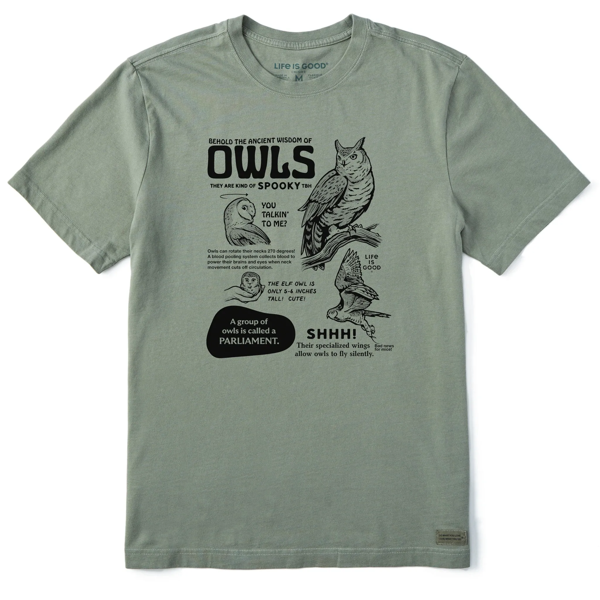 Men's The Wisdom of Owls Short Sleeve Tee Life is Good