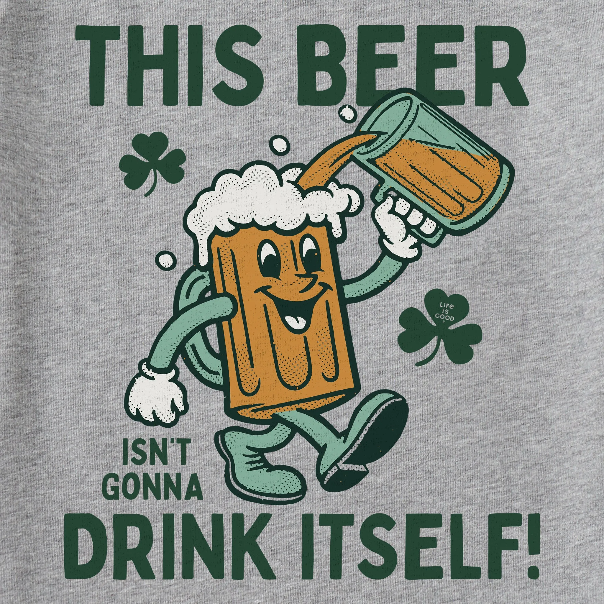 Men's This Beer Isn't Gonna Drink Itself Long Sleeve Crusher Tee Life is Good