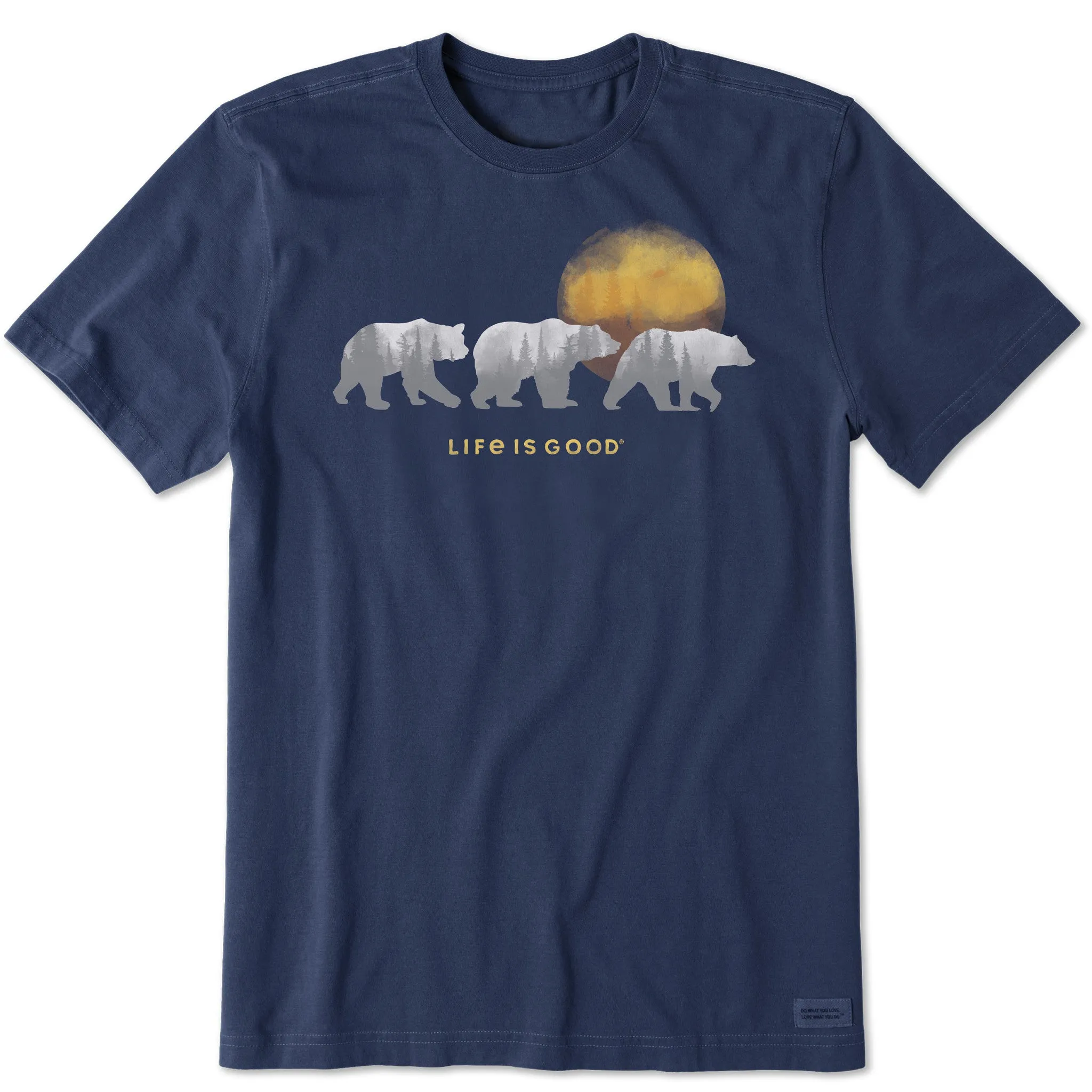 Men's Three Bears Short Sleeve Tee Life is Good