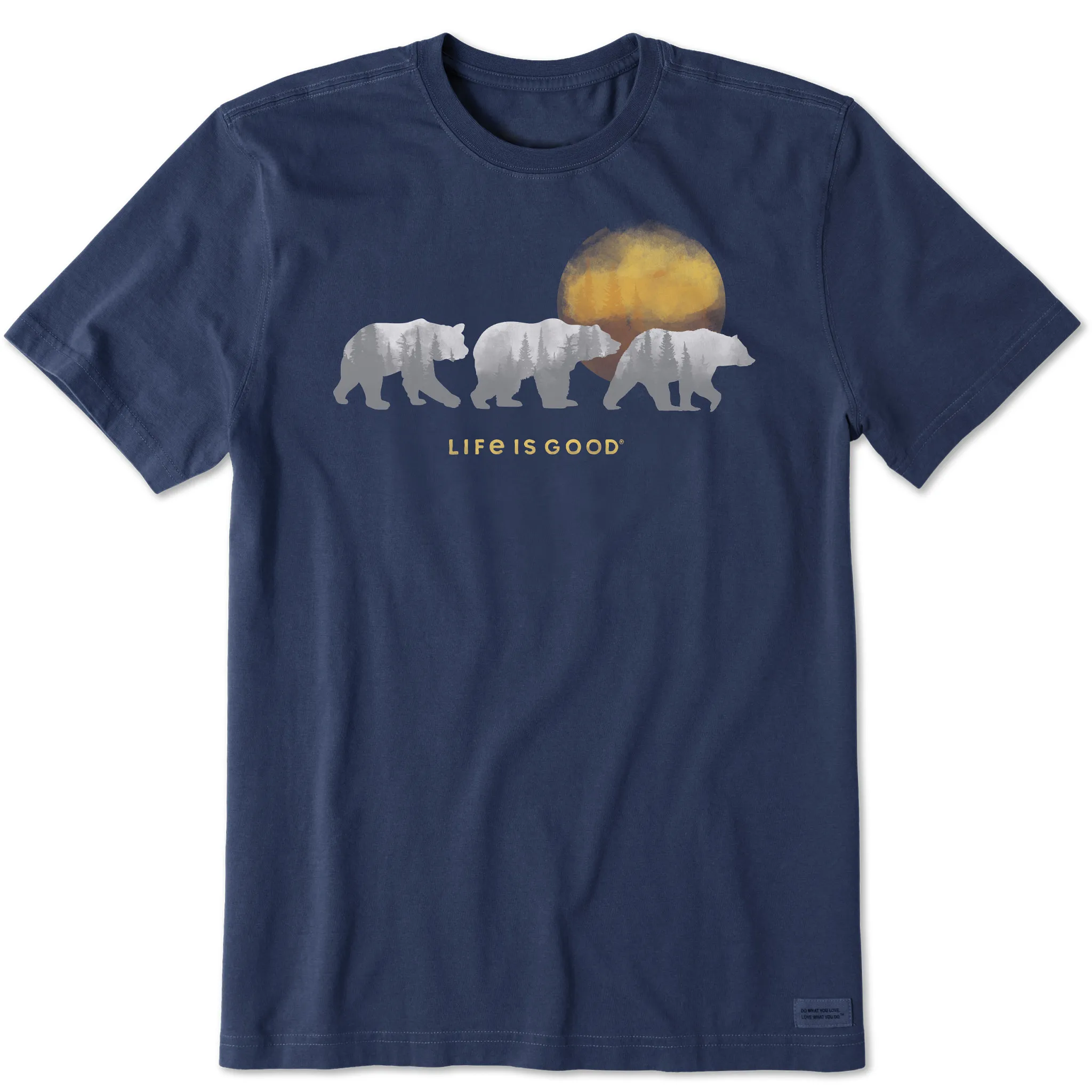 Men's Three Bears Short Sleeve Tee Life is Good