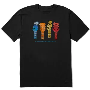 Men's Tie Dye Diversified Guitars Short Sleeve Tee Life is Good