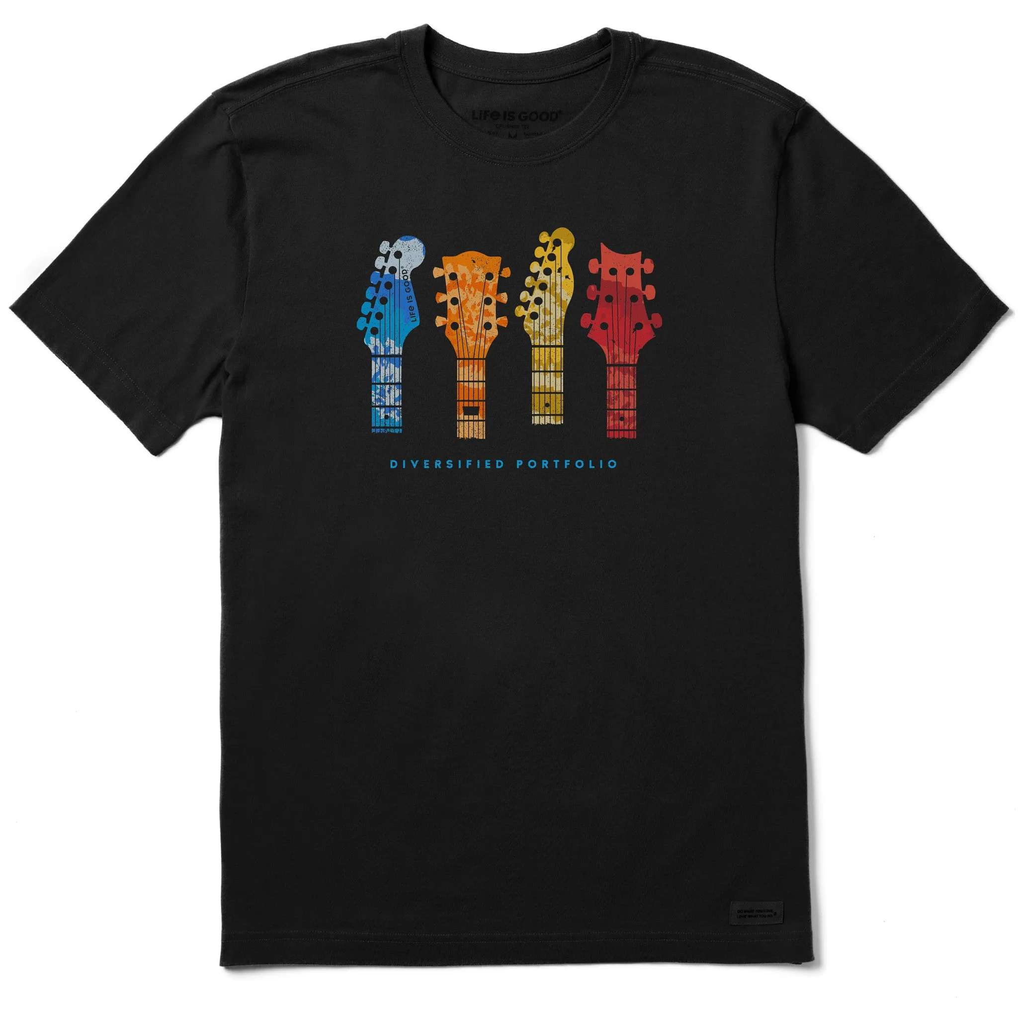 Men's Tie Dye Diversified Guitars Short Sleeve Tee Life is Good