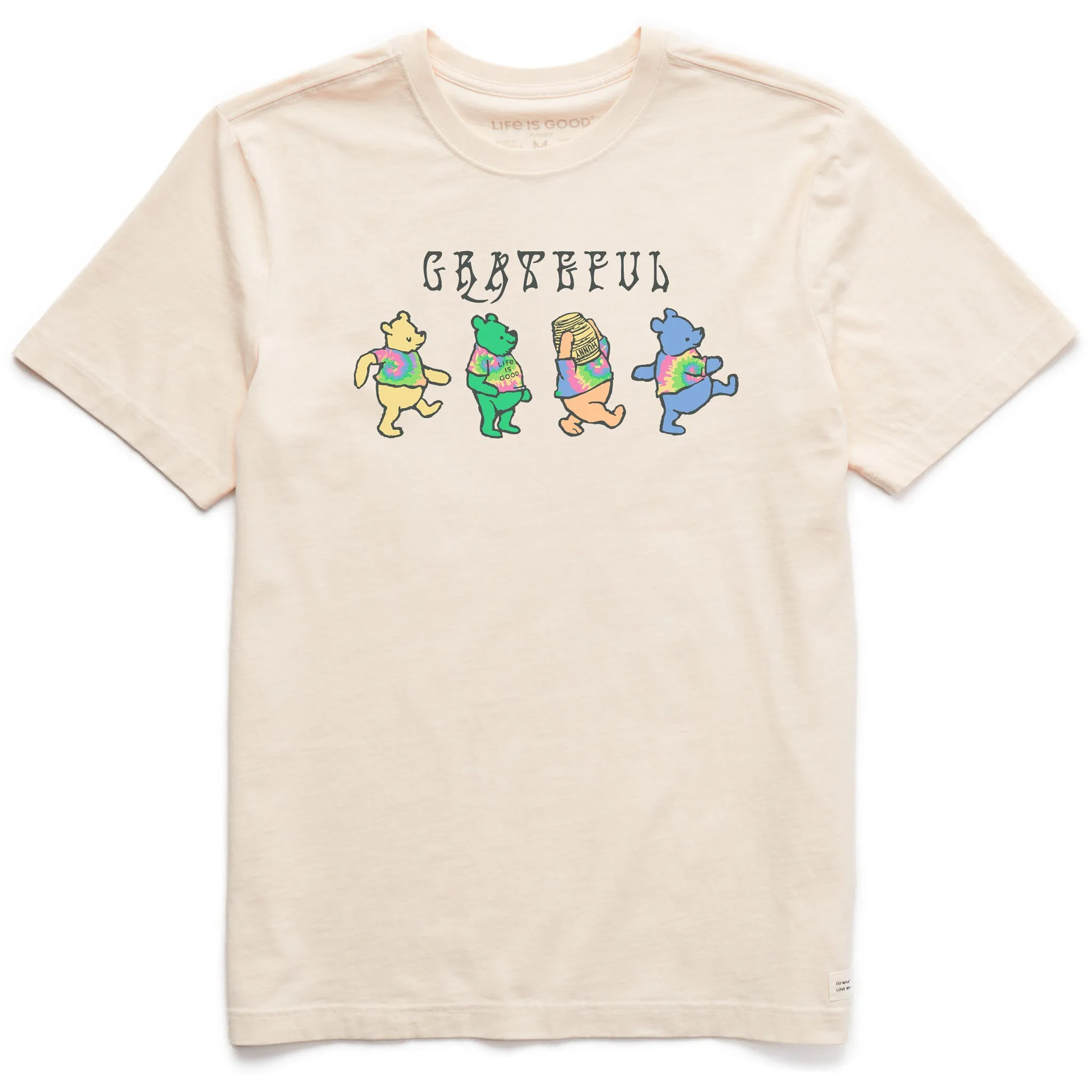 Men's Tie Dye Grateful Winnie Short Sleeve Crusher Tee Life is Good