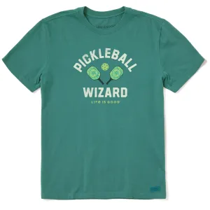 Men's Tie Dye Pickleball Wizard Short Sleeve Crusher Tee Life is Good