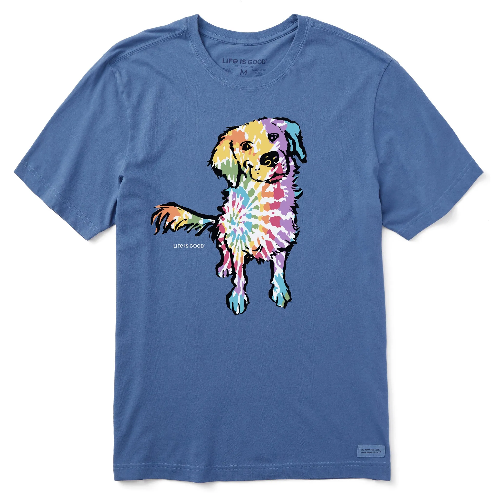 Men's Tie Dye Retriever Short Sleeve Crusher Tee Life is Good