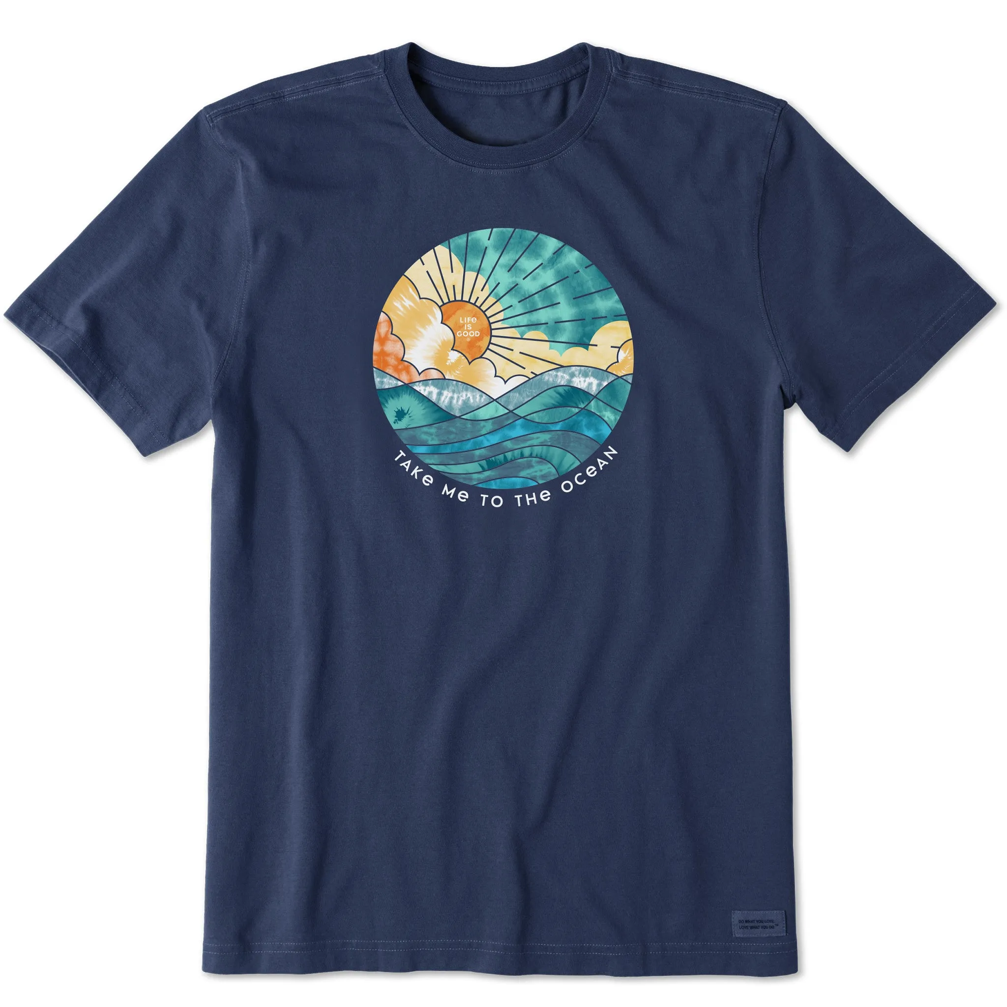 Men's Tie Dye Take Me to the Ocean Short Sleeve Tee Life is Good