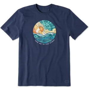 Men's Tie Dye Take Me to the Ocean Short Sleeve Tee Life is Good