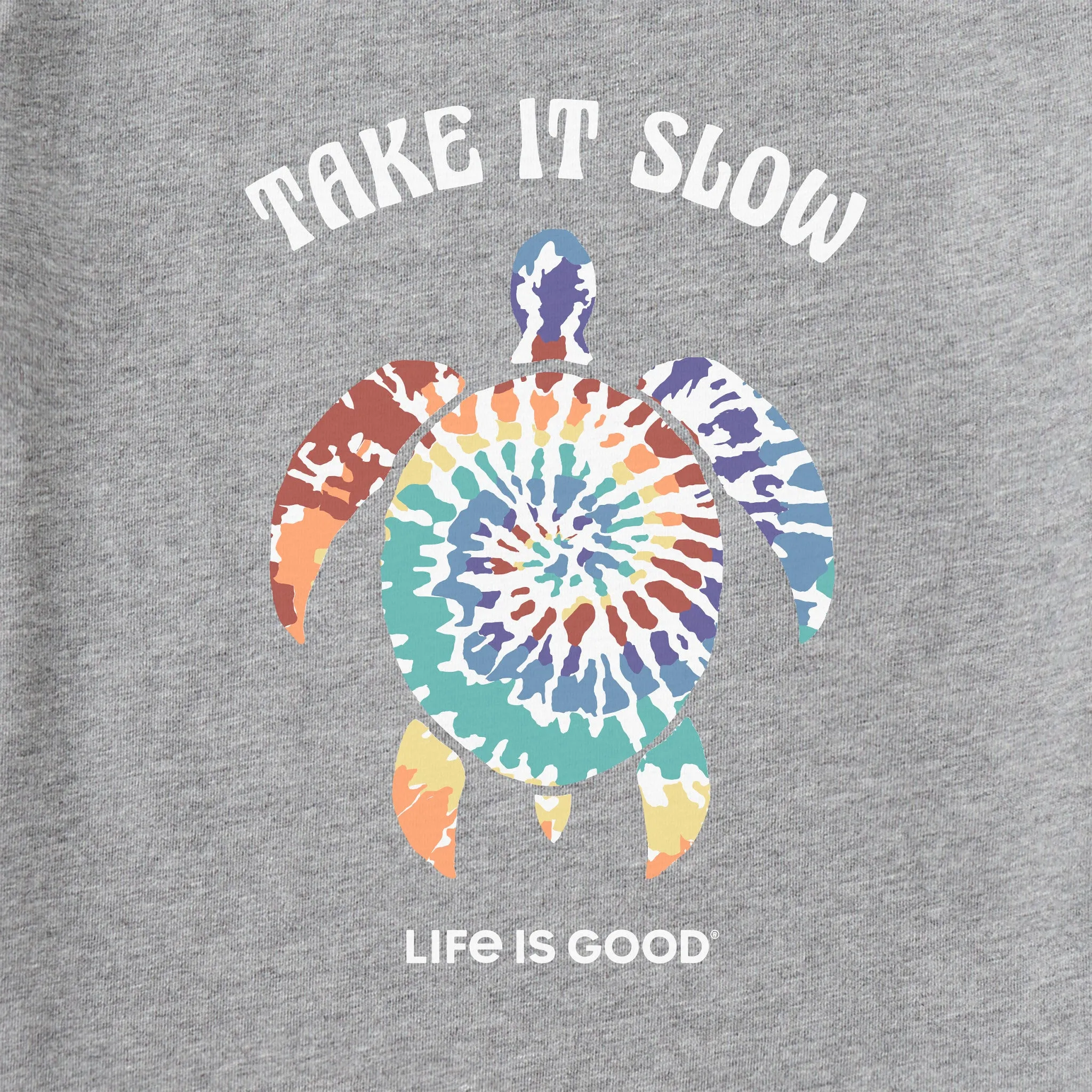 Men's Tie Dye Turtle Short Sleeve Crusher Tee Life is Good
