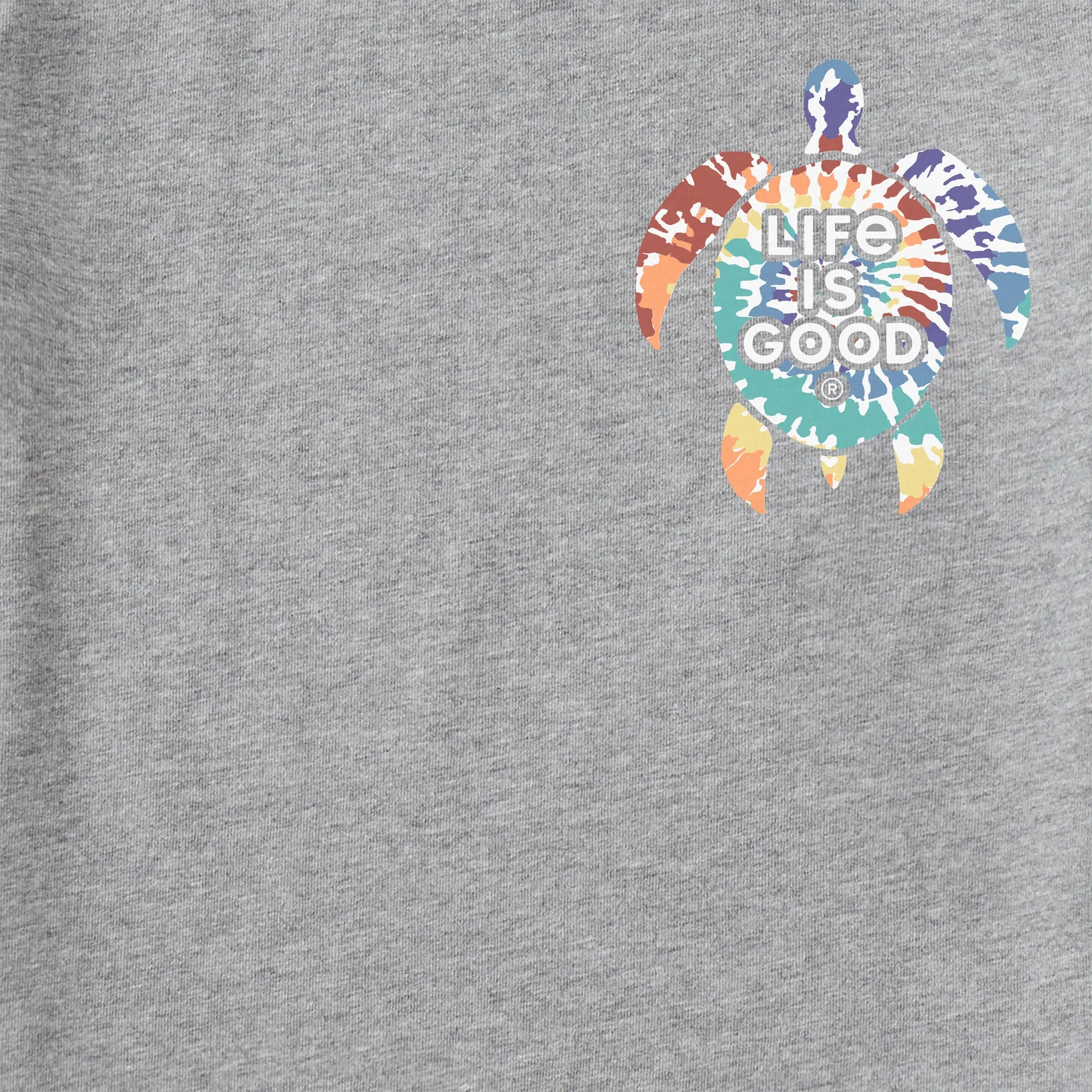 Men's Tie Dye Turtle Short Sleeve Crusher Tee Life is Good