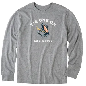 Men's Tie One On Long Sleeve Crusher Tee Life is Good