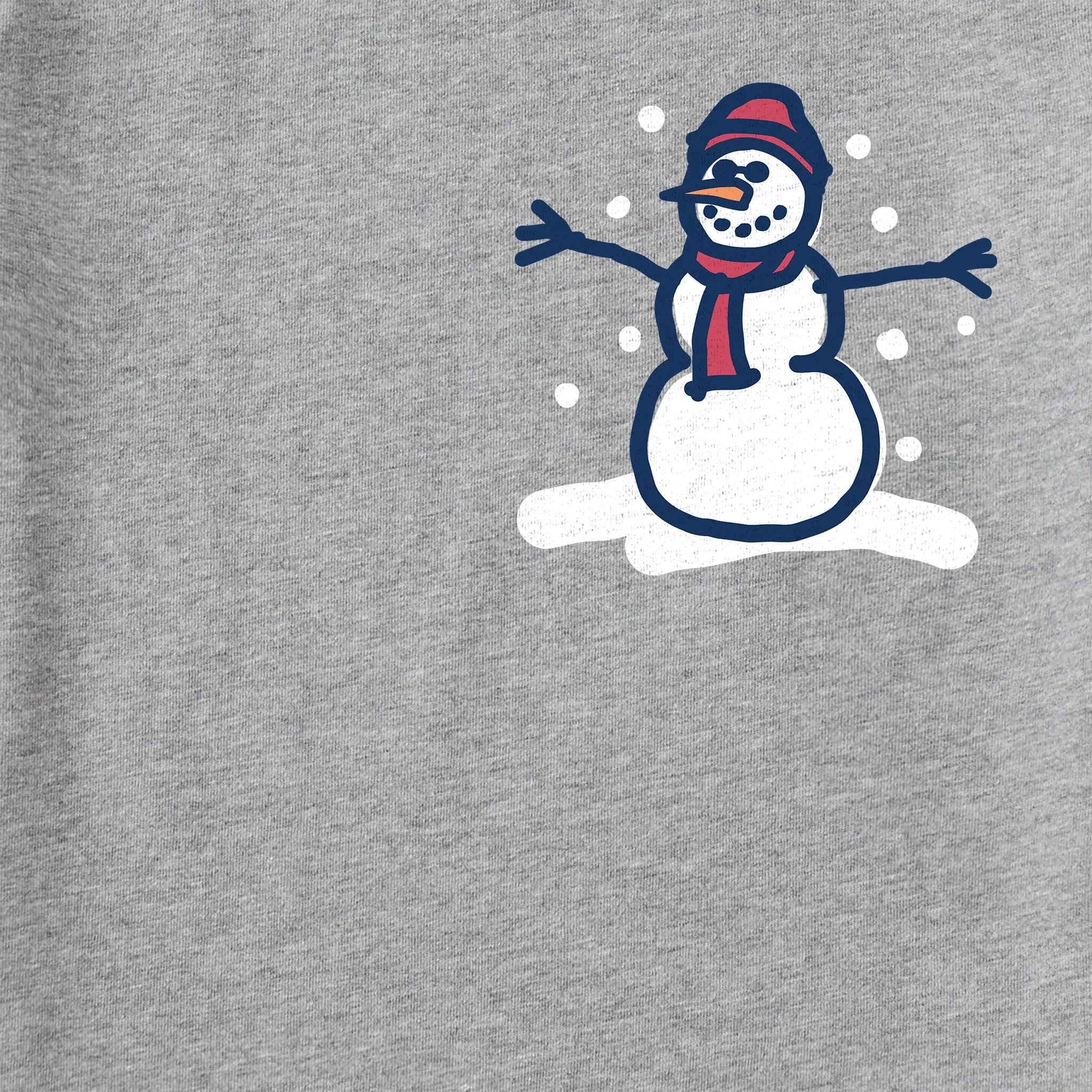 Men's Tiny Little Snowman Long Sleeve Crusher Tee Life is Good