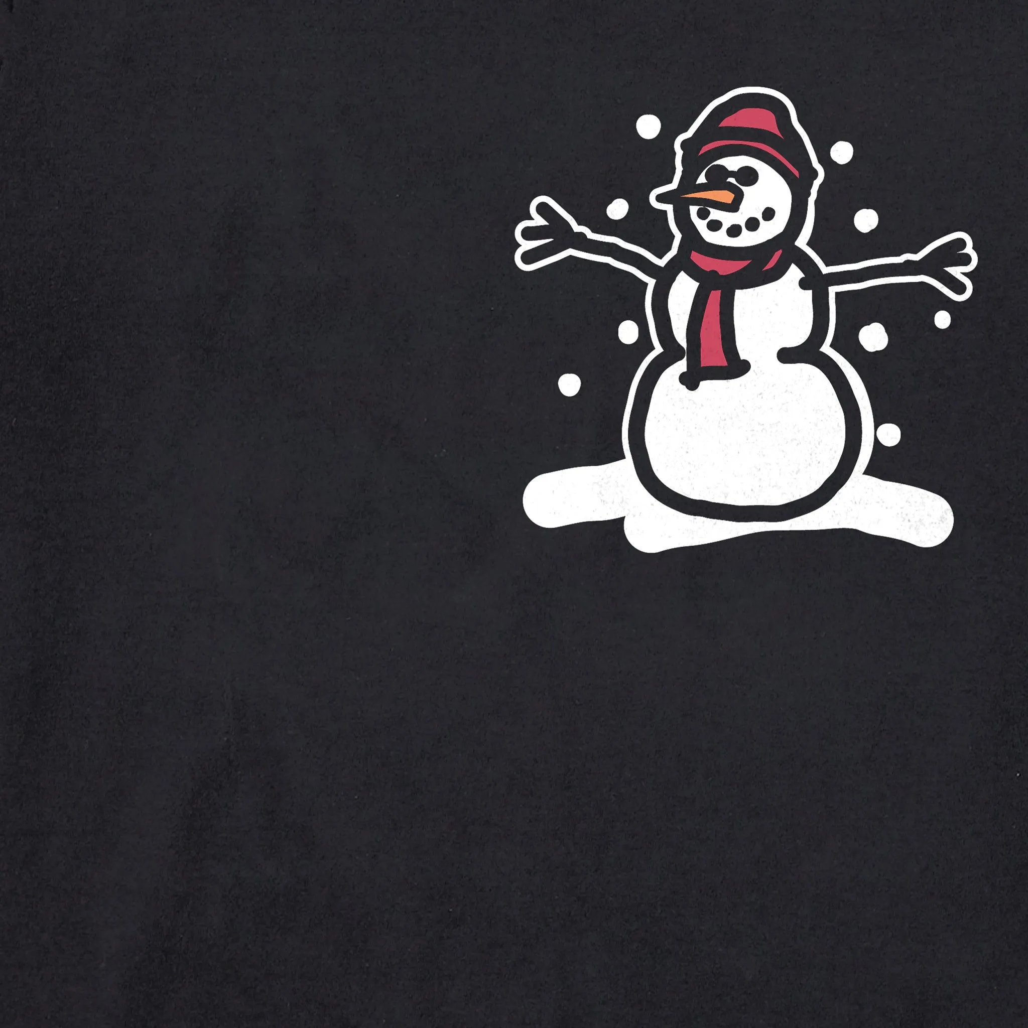 Men's Tiny Little Snowman Long Sleeve Crusher Tee Life is Good