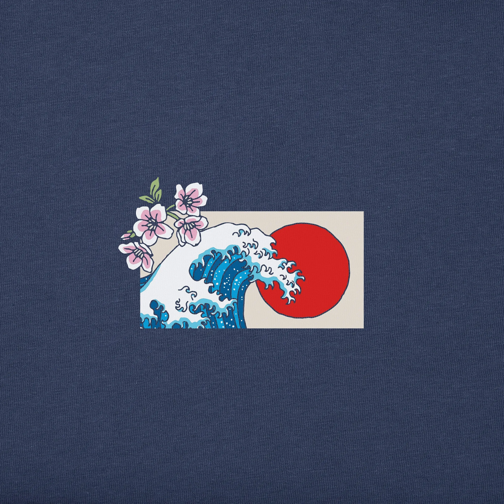 Men's Tokyo Japan Cherry Blossom Wave Short Sleeve Tee Life is Good