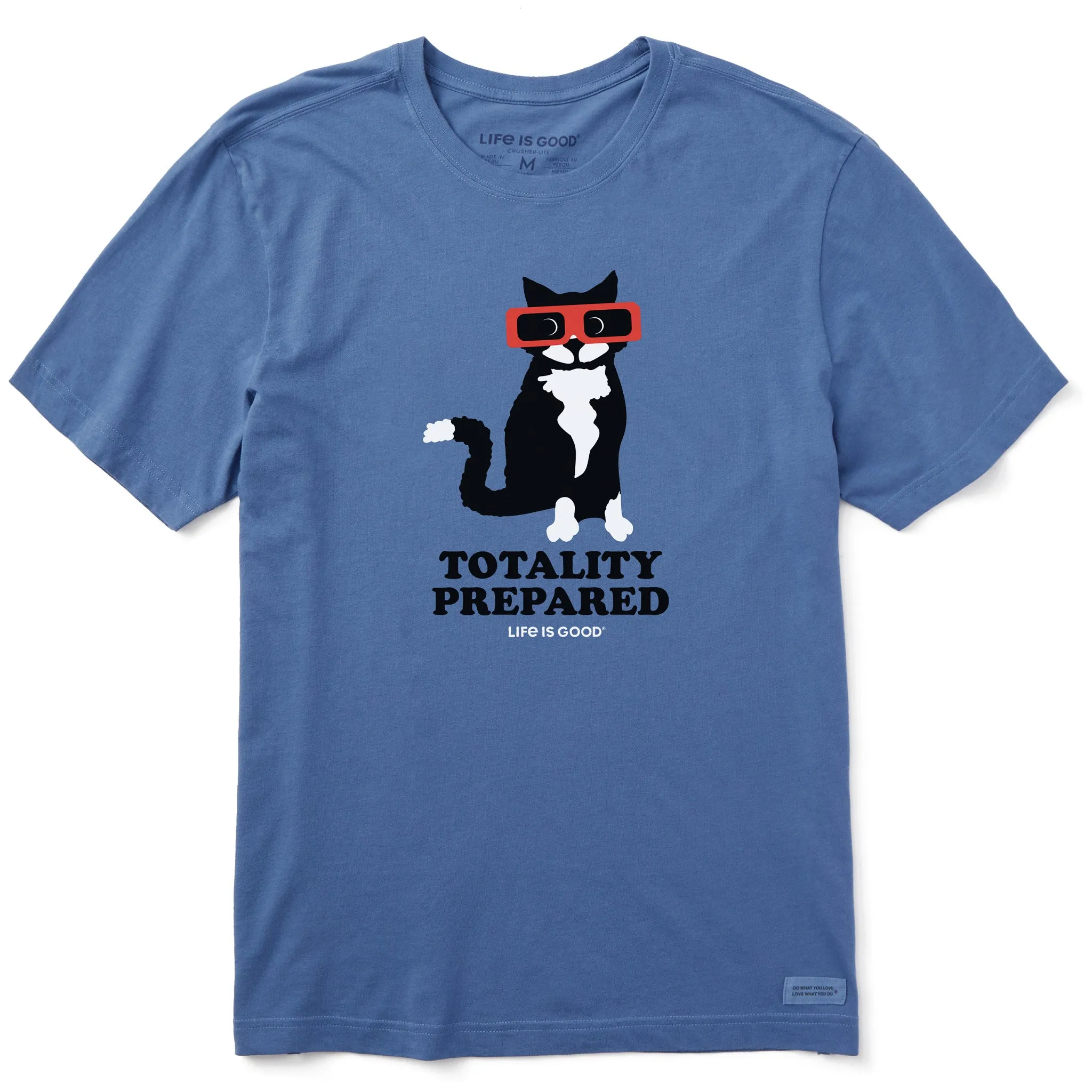 Men's Totality Prepared Solar Cat Short Sleeve Tee Life is Good