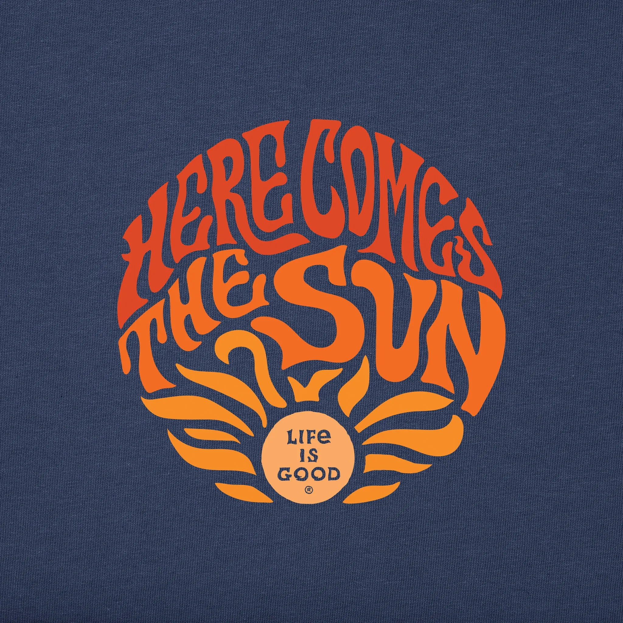 Men's Trippy Here Comes the Sun Short Sleeve Tee Life is Good