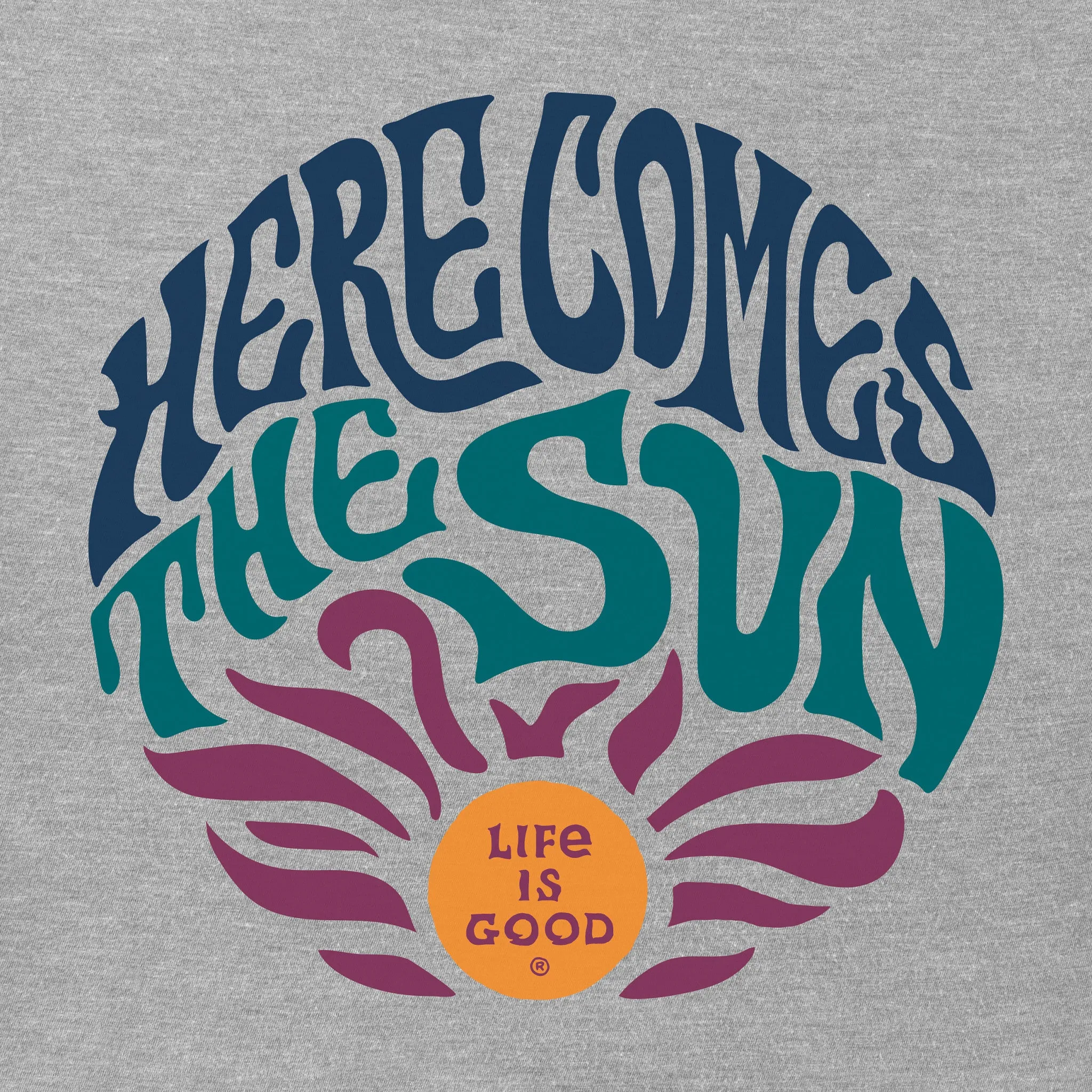 Men's Trippy Here Comes the Sun Short Sleeve Tee Life is Good