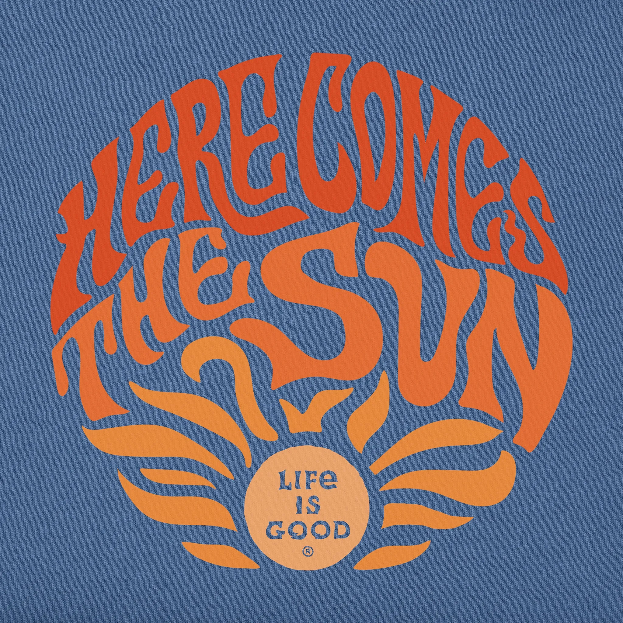 Men's Trippy Here Comes the Sun Short Sleeve Tee Life is Good