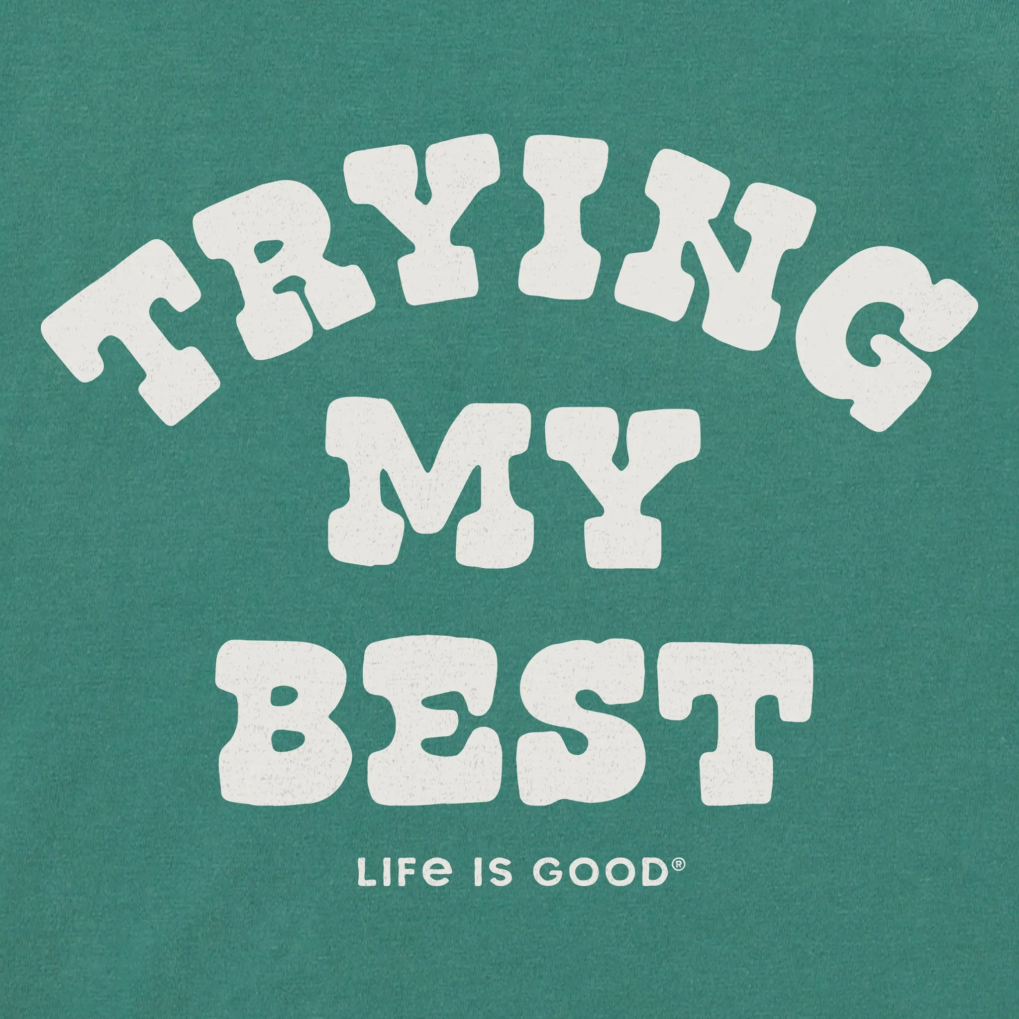 Men's Trying My Best Short Sleeve Crusher Tee Life is Good