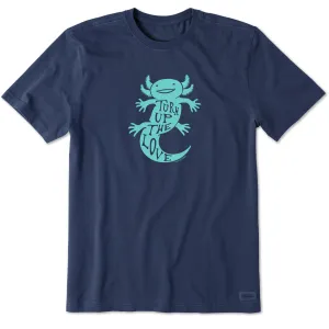 Men's Turn Up The Love Axolotl Short Sleeve Tee Life is Good